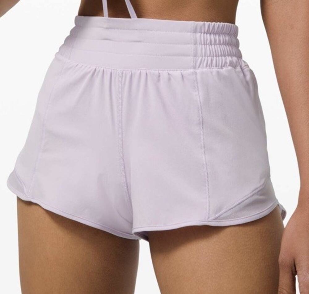 Lululemon Hotty Hot Shorts High-Rise 2.5" in Lavender Dew Purple Size 14
